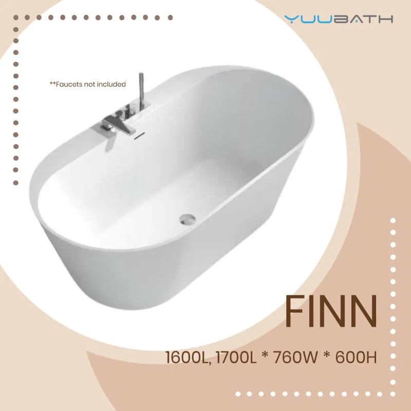 “FINN”  Free-standing Acrylic Bathtub