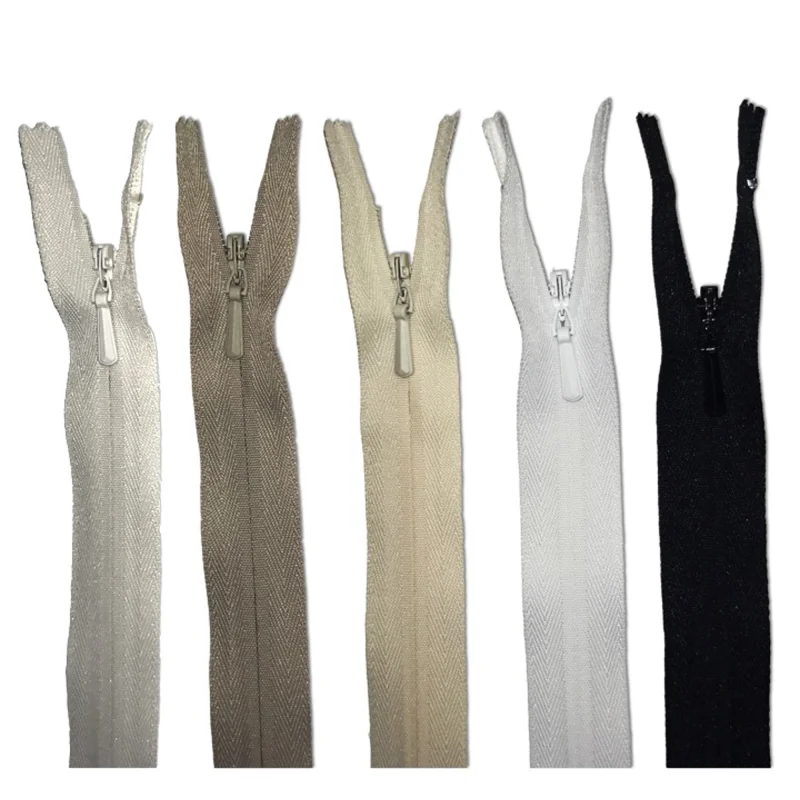22″ Invisible Zippers (12 pack) Natural