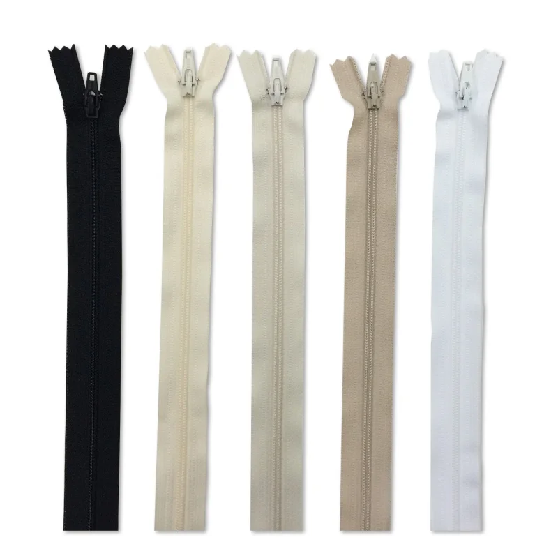 22″ Regular Zippers (15 pack) Black