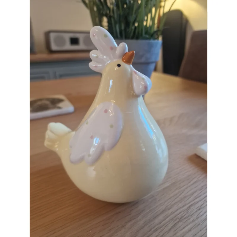 Yellow Chicken Ceramic Ornament | Medium