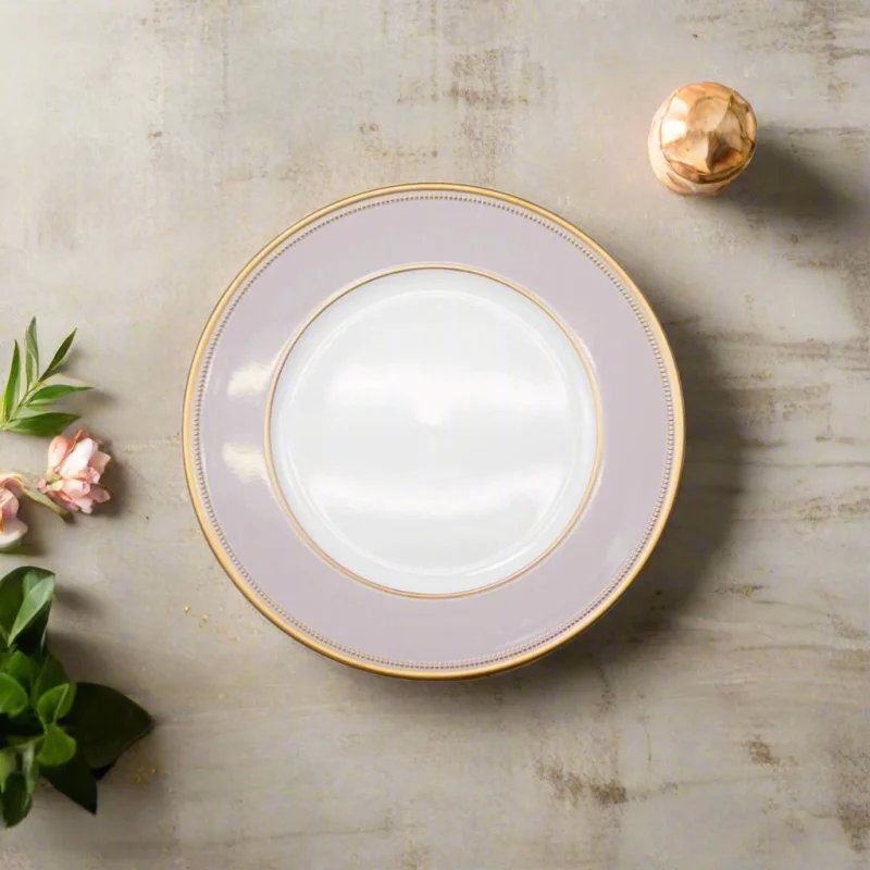 13″ Bradford Charger Plate – Pink & Gold