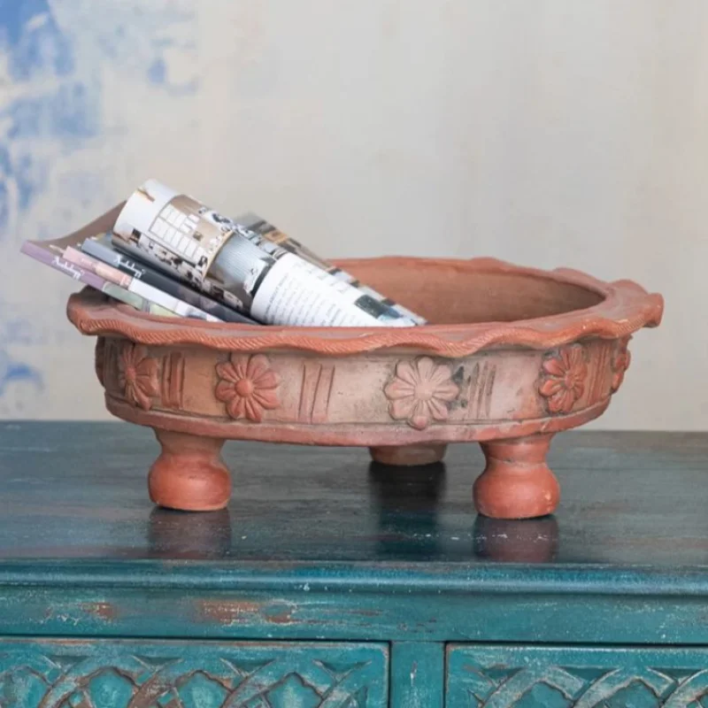 Vintage Repro Ruffled Bowl