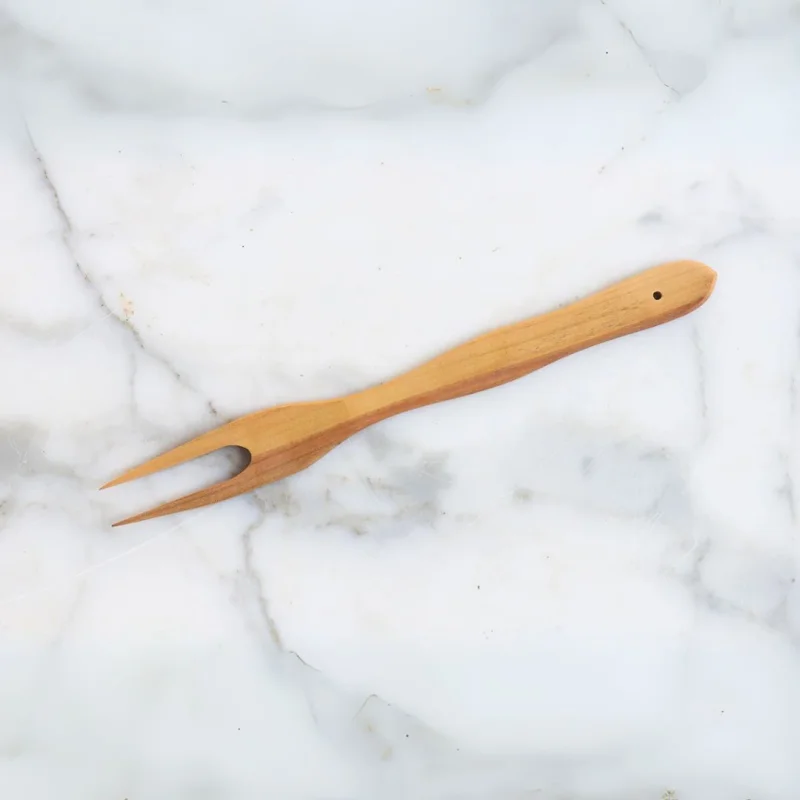 2 Prong Fork  German Cherrywood Cooking & Serving Utensil