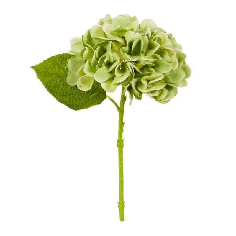 13″ Real Touch Green Hydrangea Stem