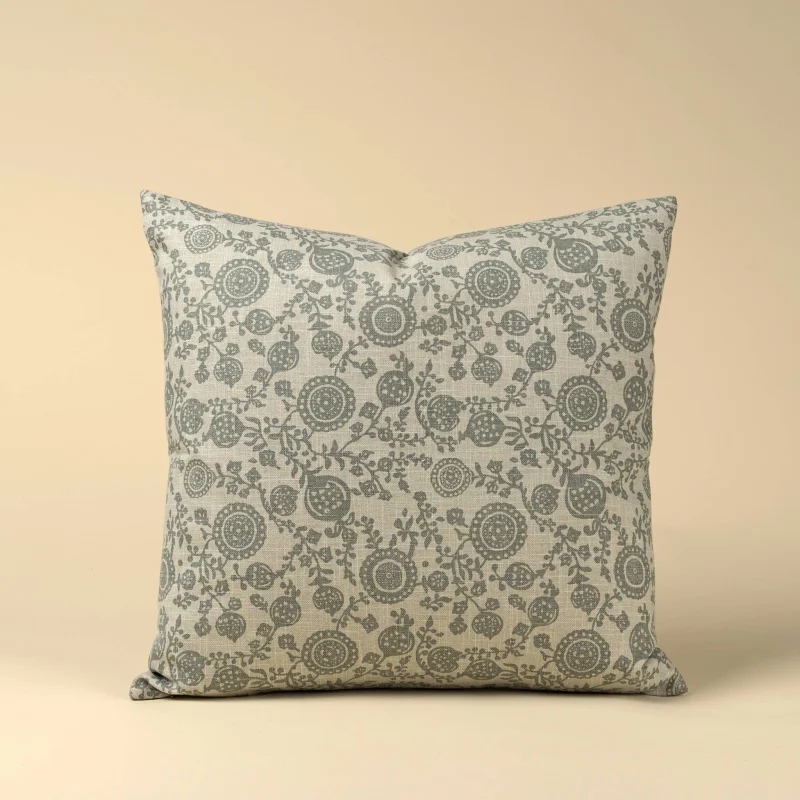 20×20 Pomegranate Pillow-Slate Blue