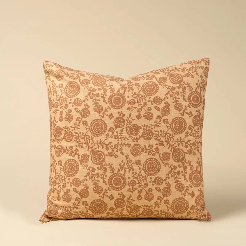 20×20 Pomegranate Pillow-Terracottta