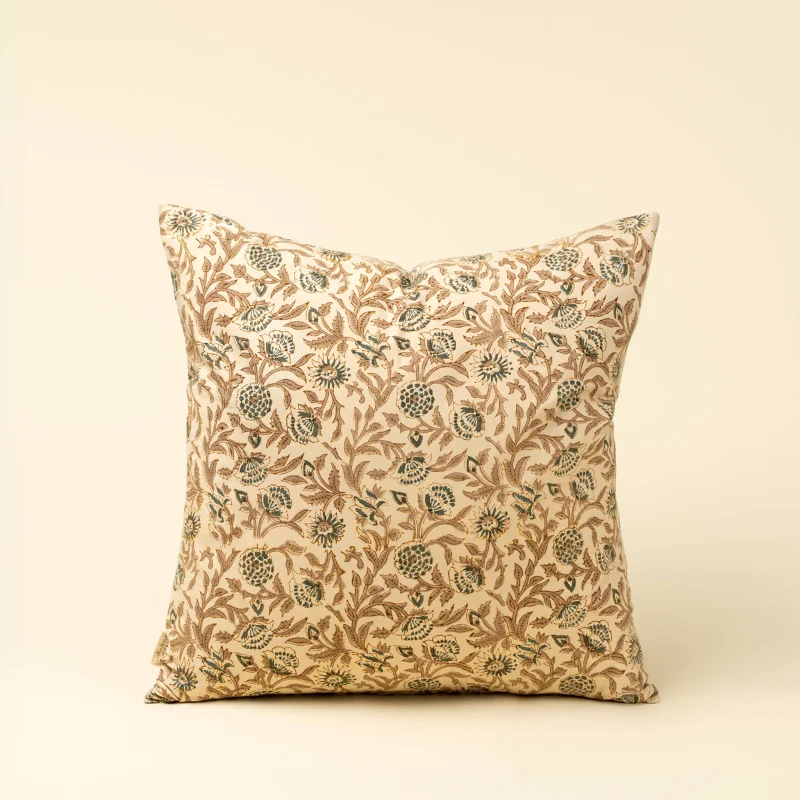 20×20 Sundari Block Print Pillow