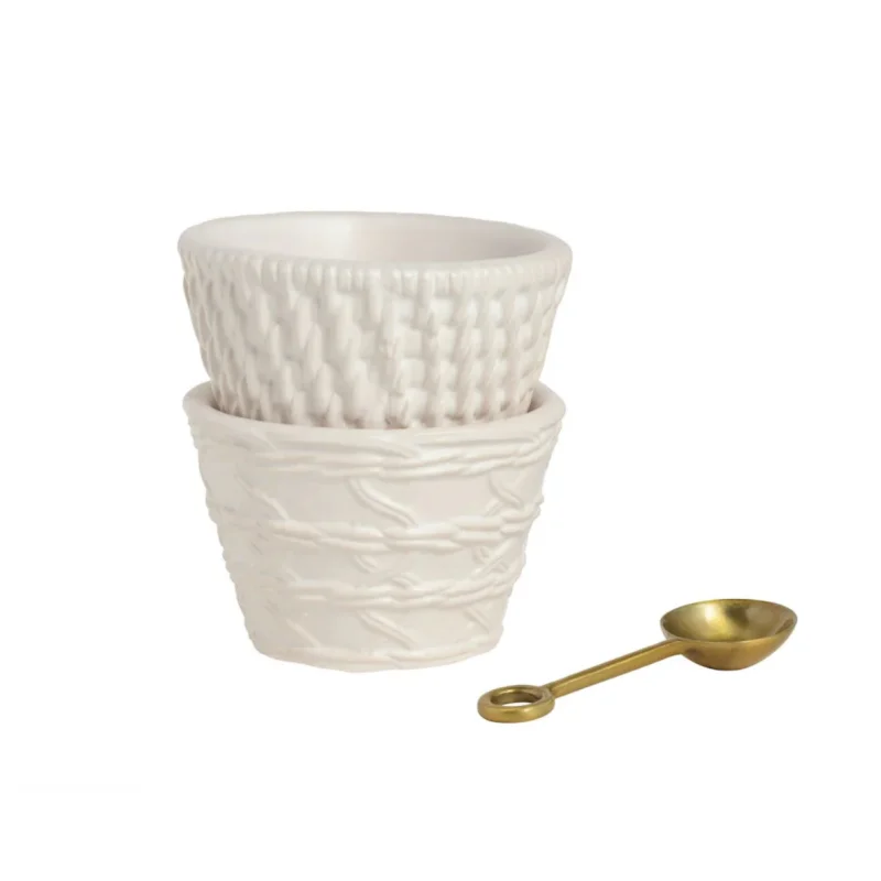Woven Ceramic Tidbit Set