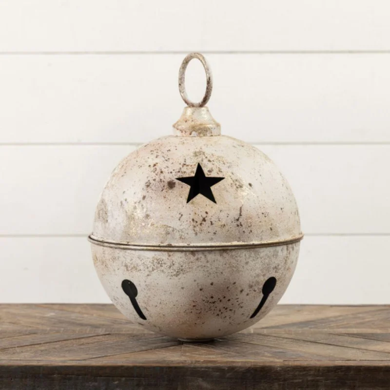 12″ White Star Sleigh Bell