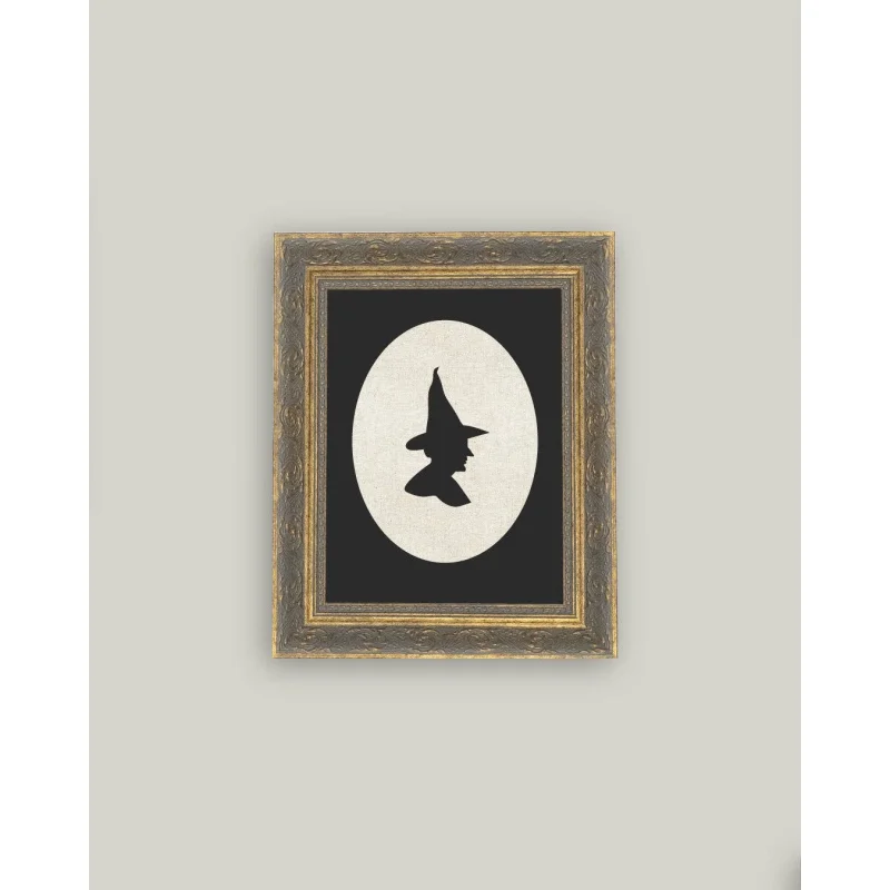 Witch Silhouette Framed