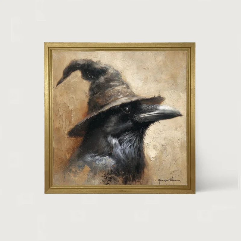Witch Hat Crow Black