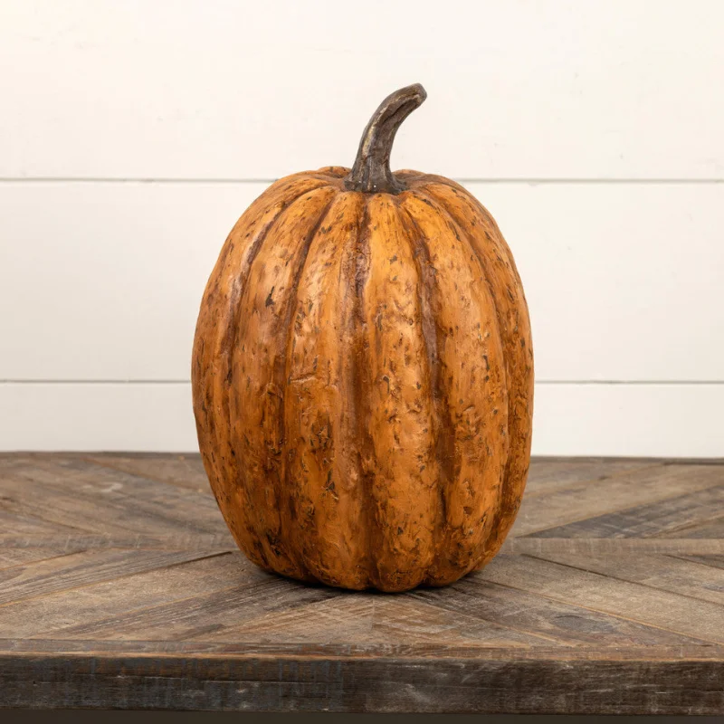 14″ Terracotta Tall Pumpkin