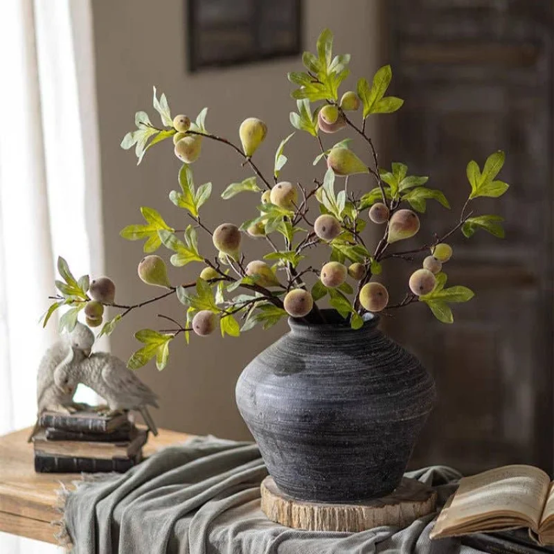 Wild Garden Faux Fig Stem 35.4″ Darker Color Fig