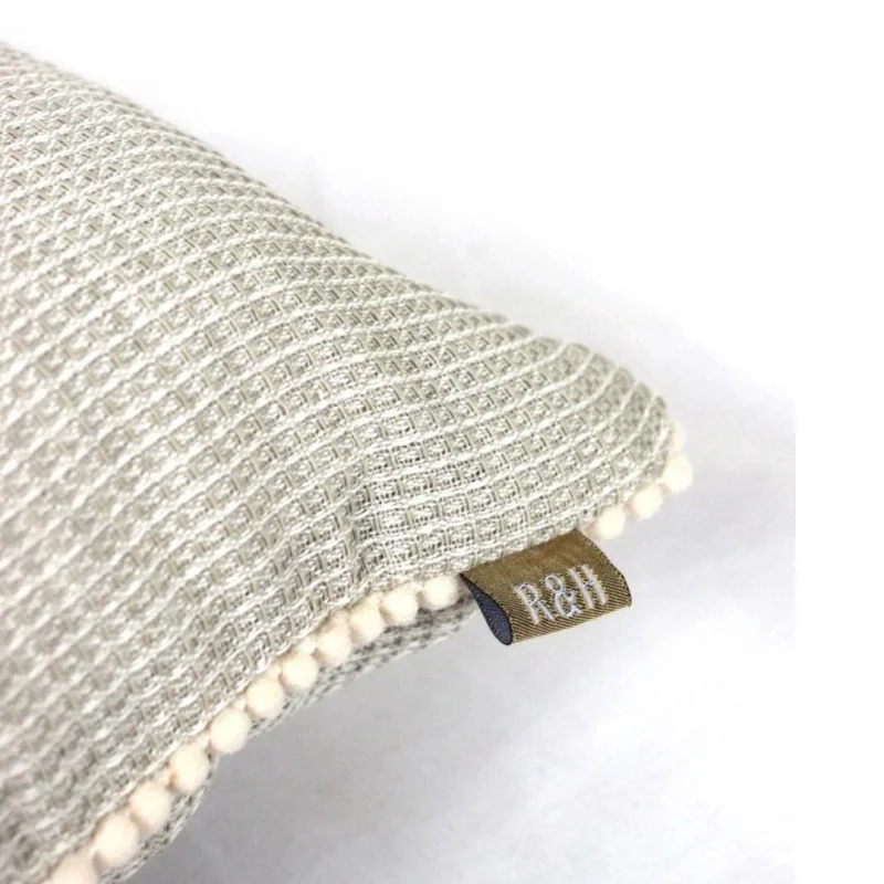 Weave Pillow – Honeycomb Wattle Sage Design